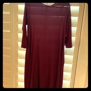 Merlot shift dress